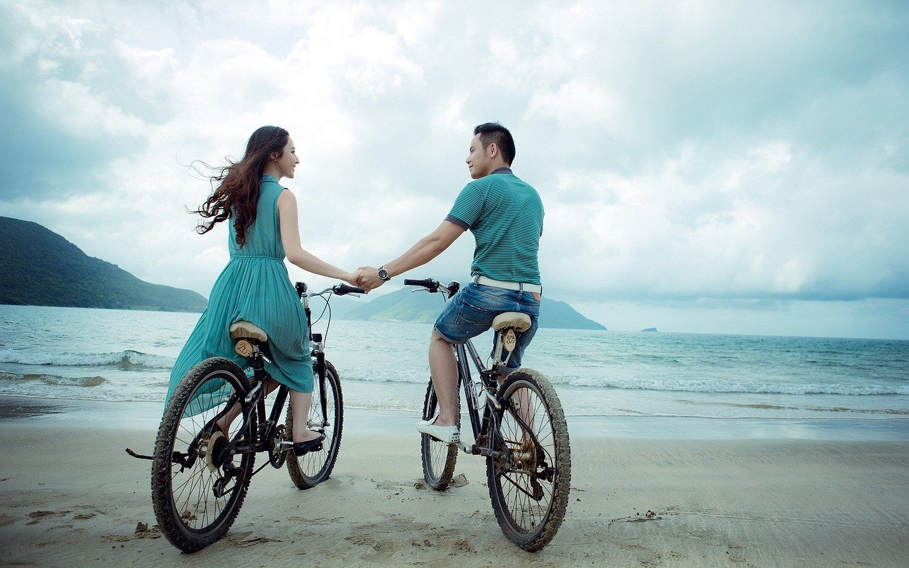 Bike Riding Couple
